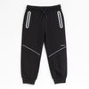 Kids Black Trousers – Reflective Zipper Pockets