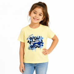 Kids Girls Graphic Print T-Shirt – WOW Gaming Design | Soft Cotton Tee