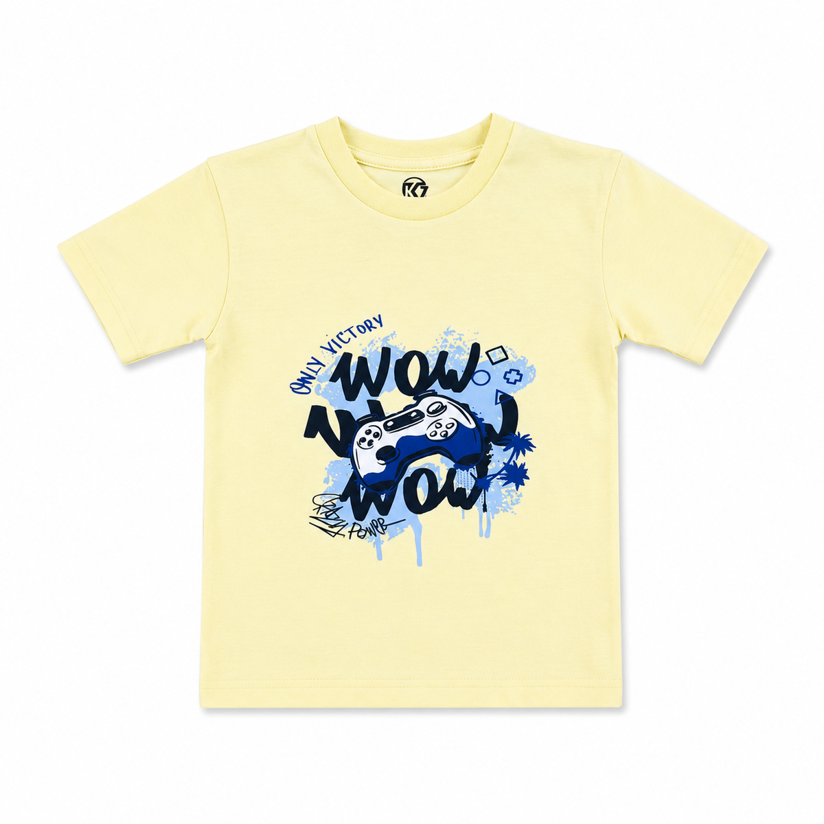 Kids Girls Graphic Print T-Shirt – WOW Gaming Design | Soft Cotton Tee