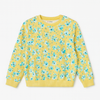 Girl Yellow Floral Print Sweatshirt – Soft Cotton Casual Wear