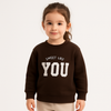 Girl Brown Sweatshirt – "Sweet Like You" Embroidery