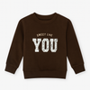 Girl Brown Sweatshirt – "Sweet Like You" Embroidery