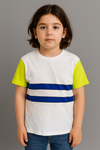 White With Black  T-Shirt