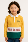 High School logo polo shirt