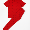 Girls Red Tracksuit