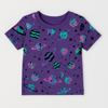 Galaxy Print Purple Kids T-Shirt