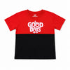 irls Color Block Graphic T-Shirt – Red & Black | Good Days Print
