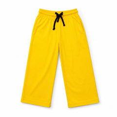 Kids Yellow Baggy Trousers – Premium Cotton