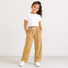 Girls Printed Wide Leg Trouser – Mustard