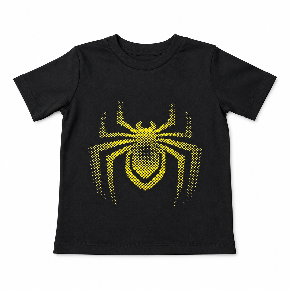Boys Spider Graphic T-Shirt – Premium Cotton Superhero Tee | Black
