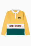 High School logo polo shirt