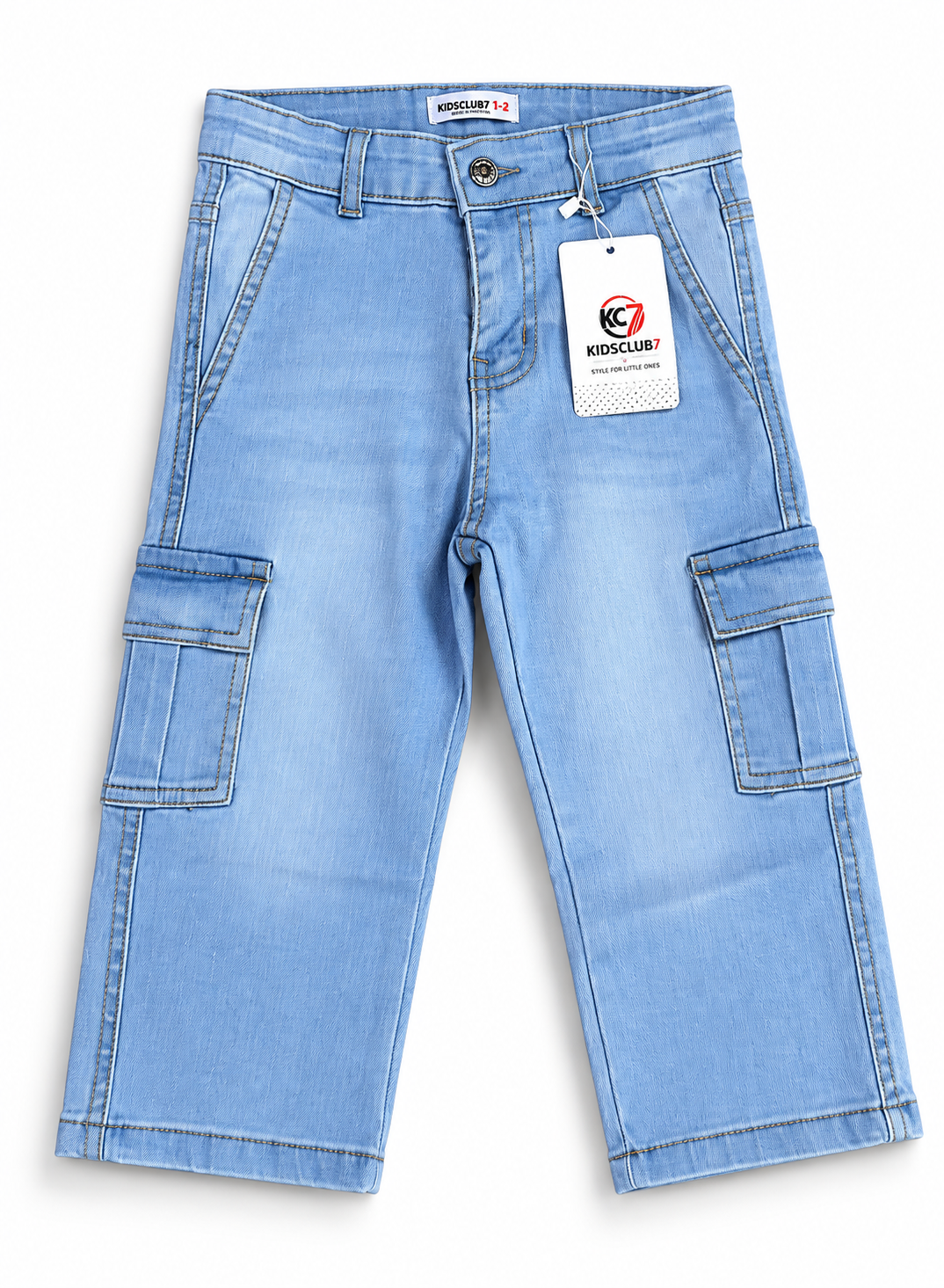 Boys Baggy Light Blue Cargo Jeans – Premium jeans