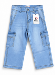 Boys Baggy Light Blue Cargo Jeans – Premium jeans