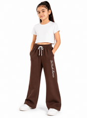 Girls Brown Wide-Leg Trouser – Le South Marais