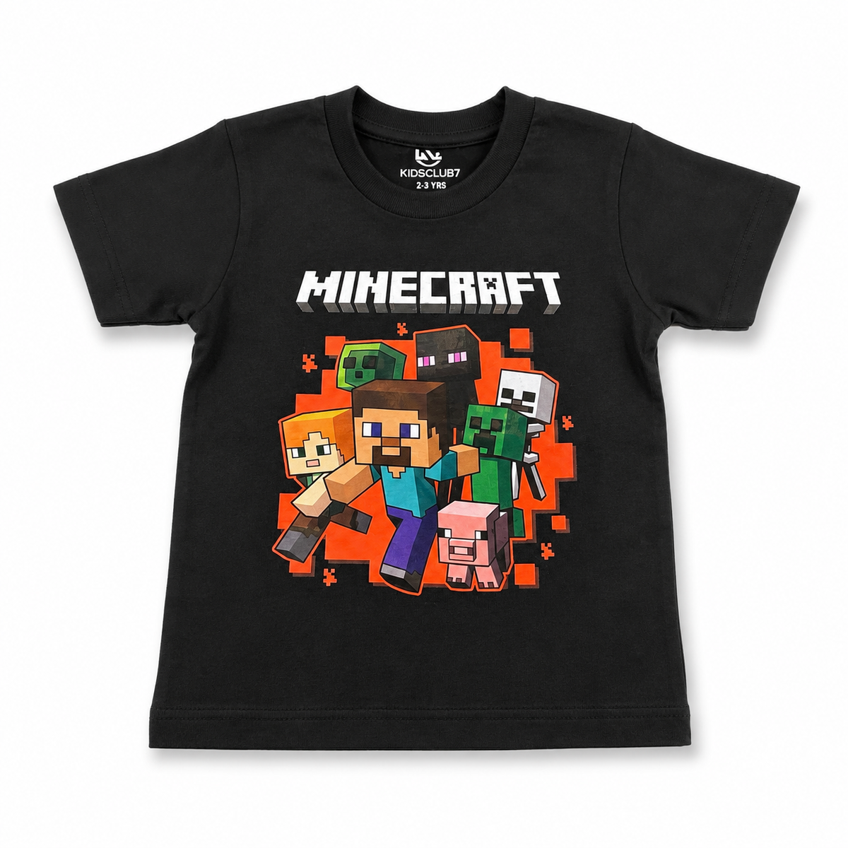 Kids Minecraft Graphic Cotton T-Shirt