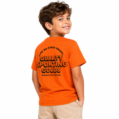 Boys Orange Graphic T-Shirt – Quality Sporting Goods Print