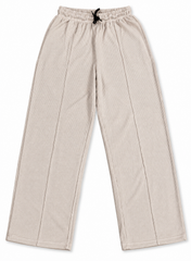 Women’s Ribbed Wide-Leg Trousers | Relaxed Fit