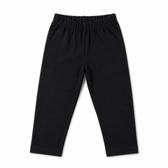 Girls Black Cotton Tight
