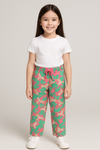 Girls Light Green & pink Trouser
