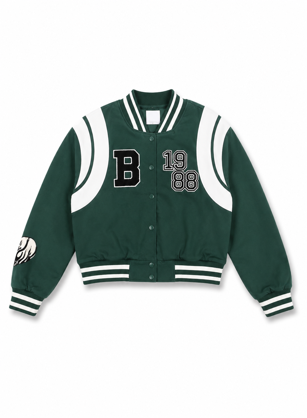 Women’s Dark Green Varsity Bomber Jacket