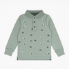 sea green  polo shirt