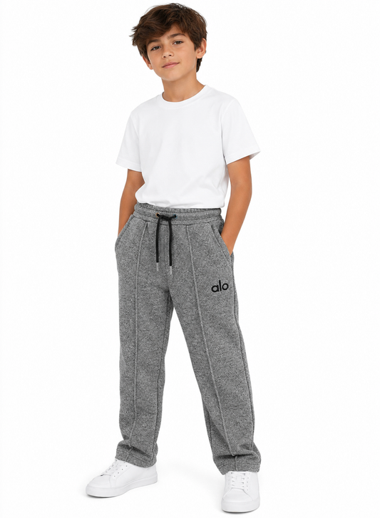 Boys’ Grey Wide-Leg Trouser